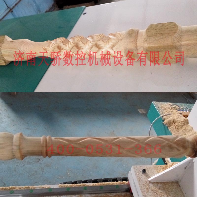 數控木工車床正反拉槽效果 數控木工車床正反拉槽效果